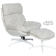 Кресло с табуретка VALONGO - крем Кресло с табуретка VALONGO - крем