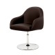 СТОЛ WAIT 1S CHROME BROWN
