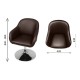 СТОЛ WAIT 1S CHROME BROWN