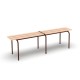 Двойна пейка LO 20 2000/440/460 h mm - RAL 8016 Mahogany brown - Malow Двойна пейка LO 20 2000/440/460 h mm - RAL 8016 Mahogany brown - Malow