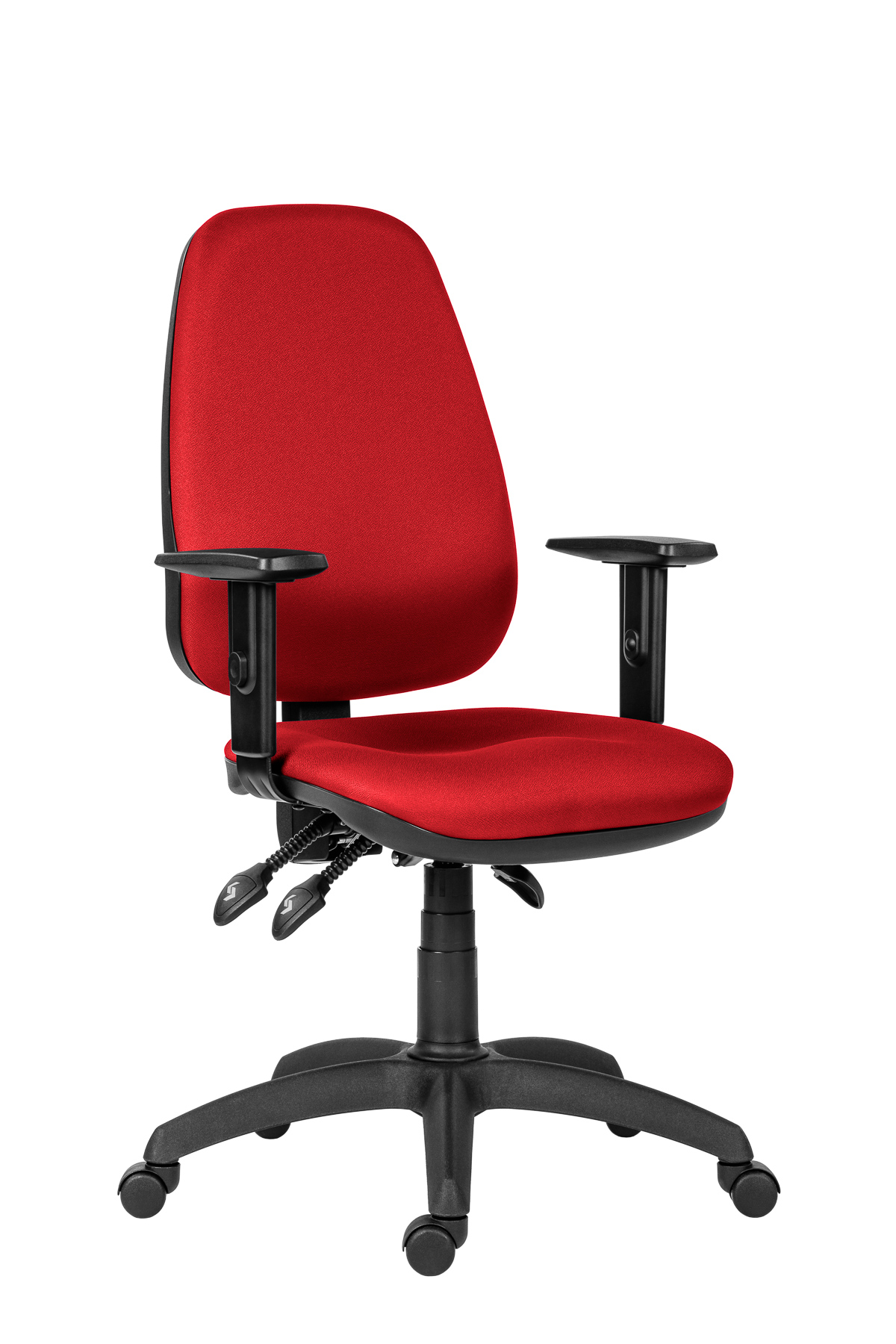 Работен стол Antares 1540 ASYN BR16, дамаска D3, червен