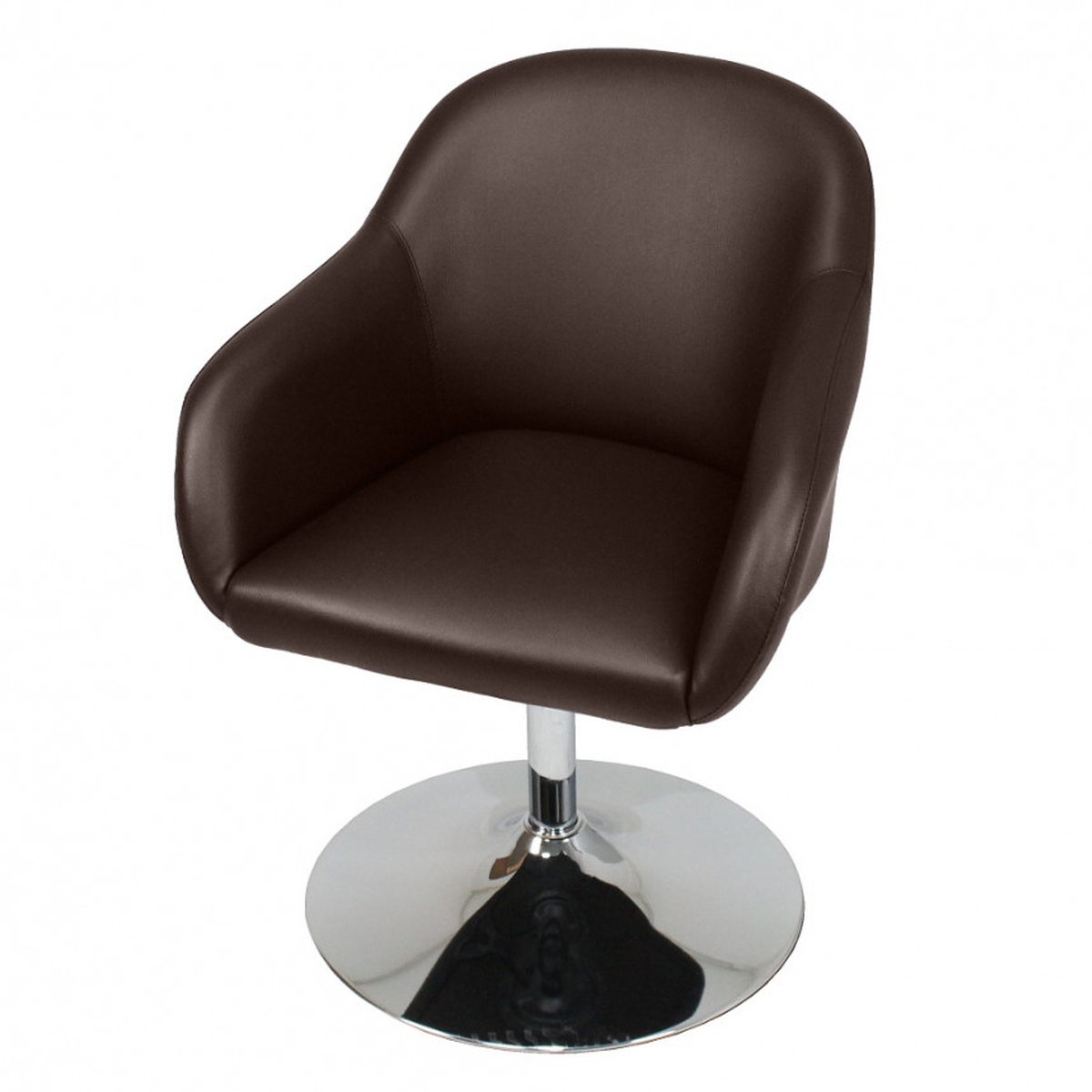 СТОЛ WAIT 1S CHROME BROWN