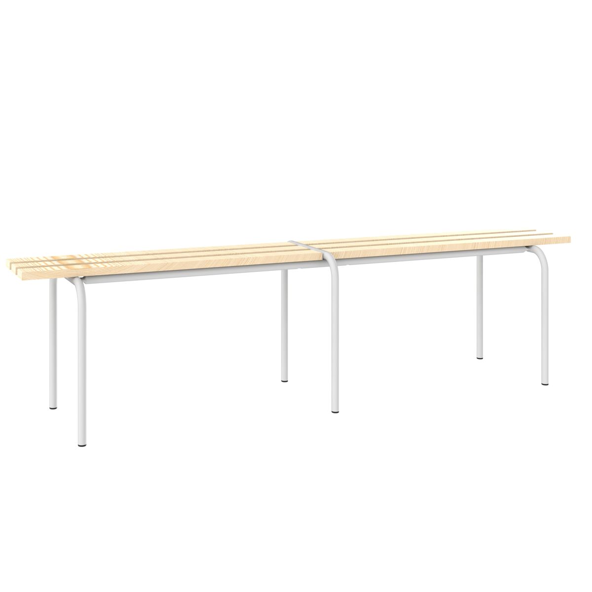 Двойна пейка LO 16 1600/440/460 h mm - RAL 7035 Light grey - Malow
